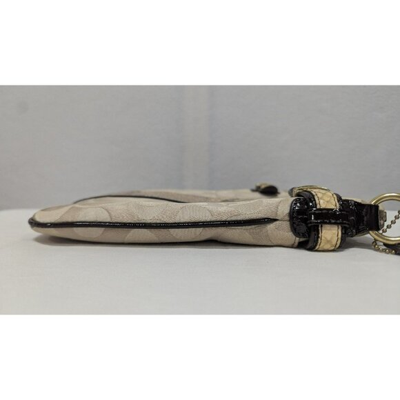 Coach Colette Signature Python Snakeskin Print Sateen Crossbody Bag 44752 - Picture 7 of 12